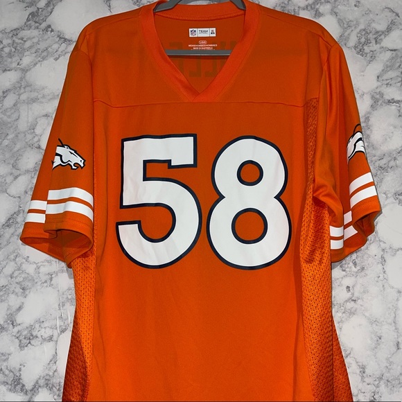 Von Miller Denver Broncos Brand New Mens L NFL Orange Jersey - Picture 1 of 12